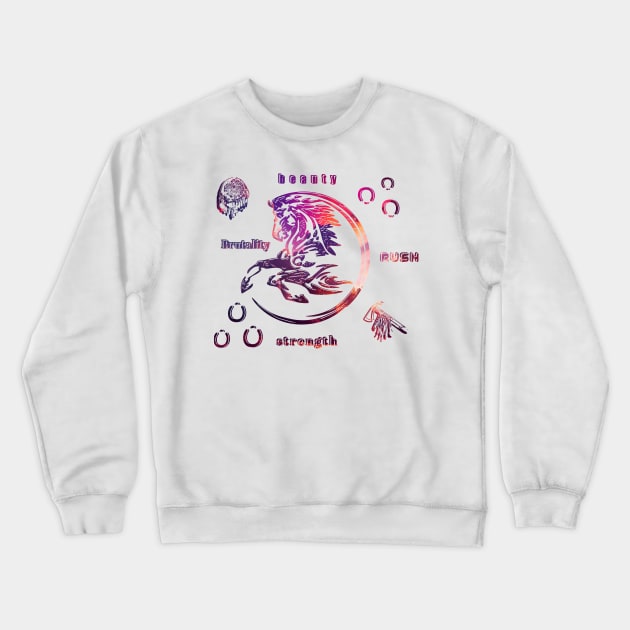 Horses American Pride Native Indian The Best Gift For Culture Lovers Crewneck Sweatshirt by Mirak-store 